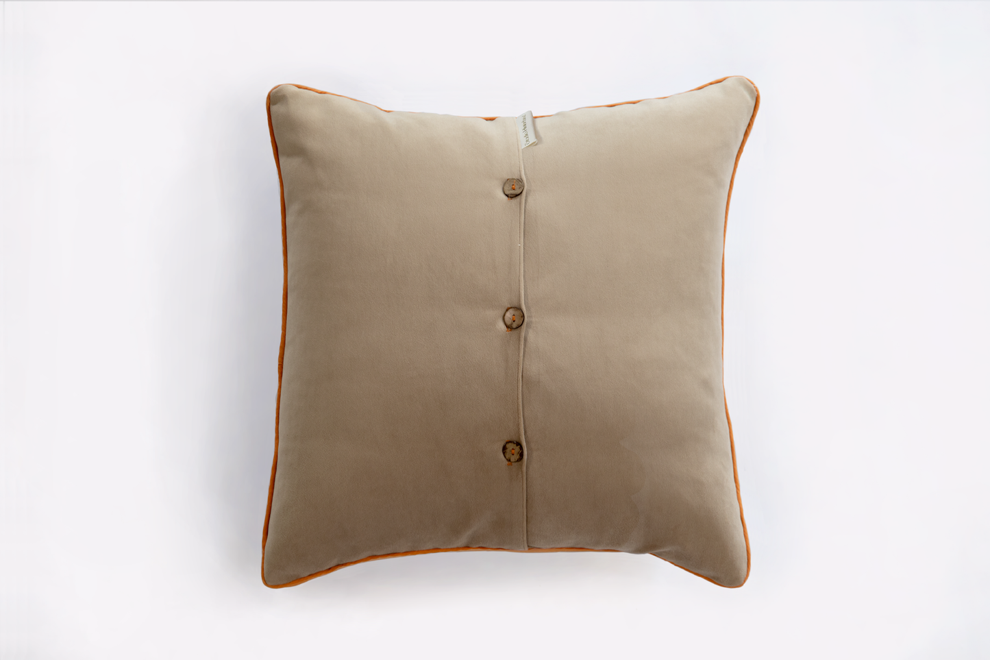 Greek Key Pillow by Studio Hinterland, back view