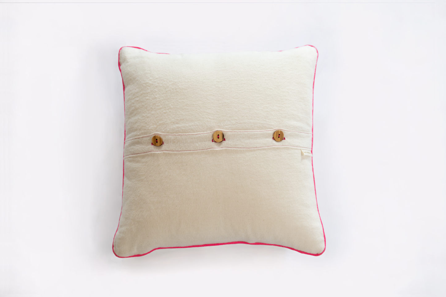 Leatheresque Pillow by Studio Hinterland, back view