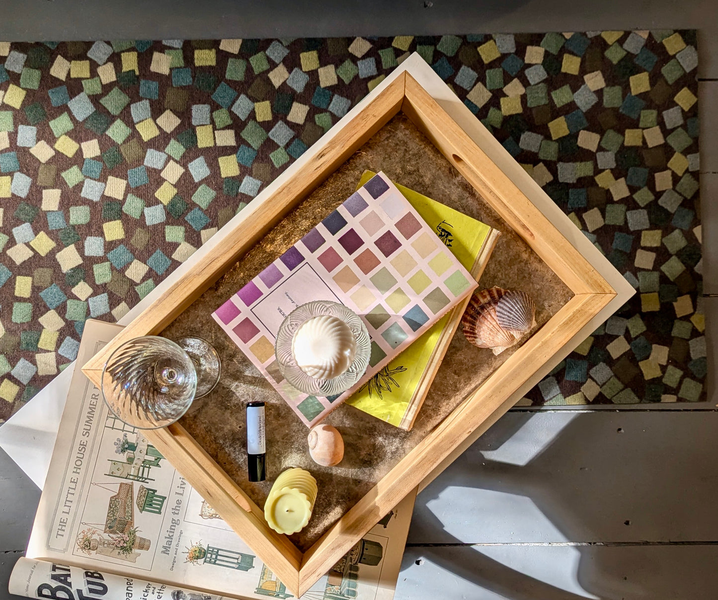 Mica and Ambrosia Maple Serving Tray by Studio Hinterland