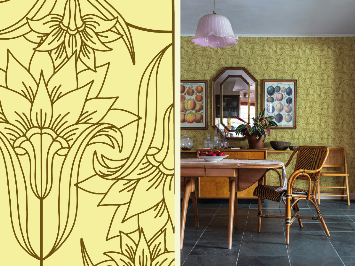 Mirroring Marigolds wallpaper