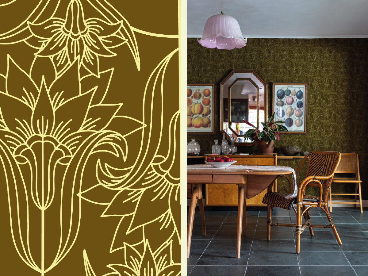Mirroring Marigolds wallpaper