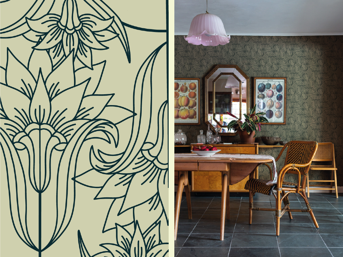 Mirroring Marigolds wallpaper