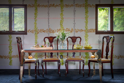 Traditionally Patterned Botanical Murals