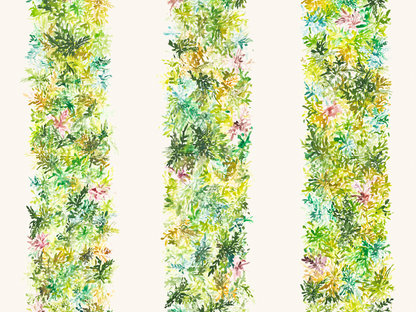 Botanical Stripe Wallpaper