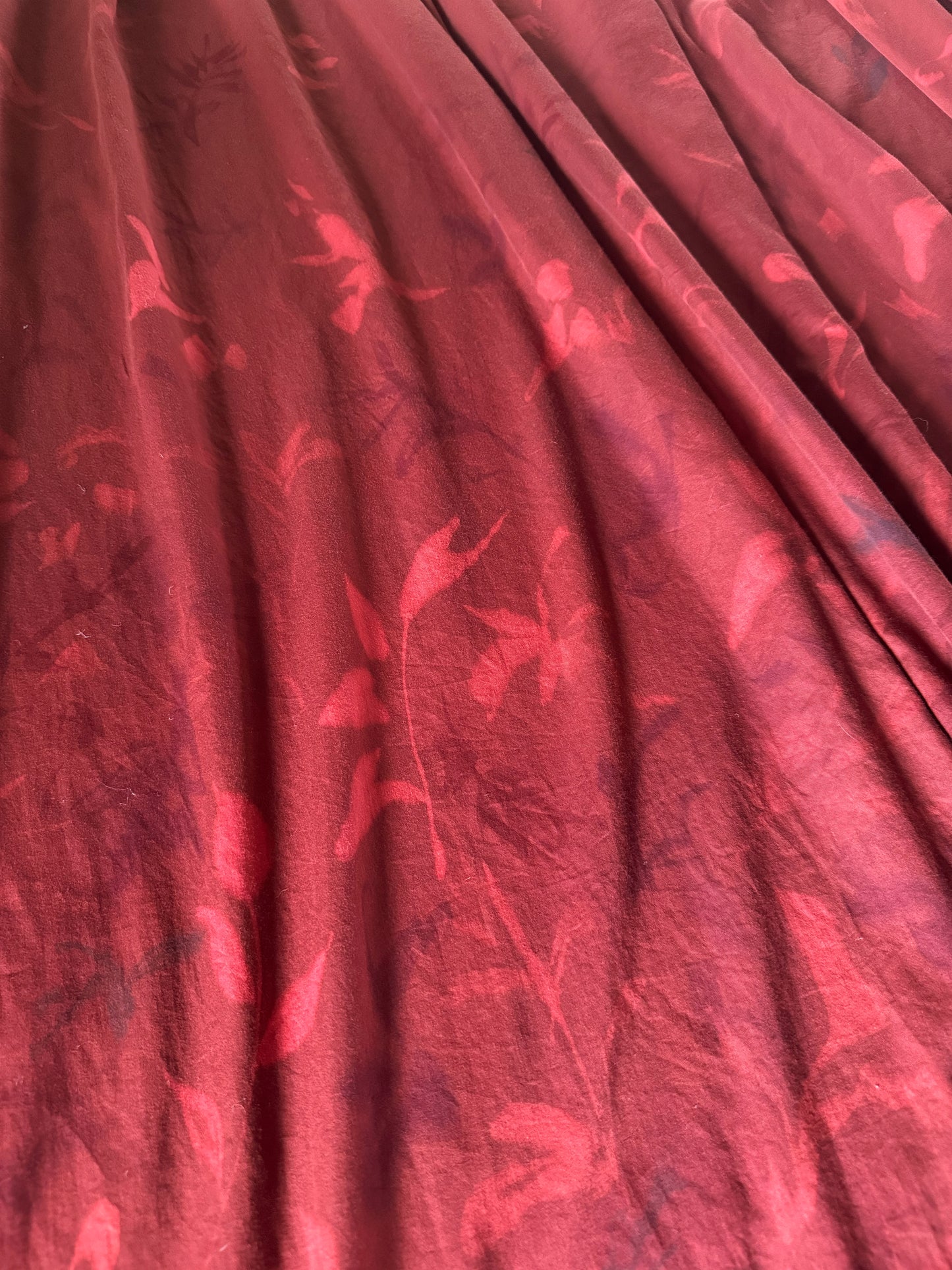 Detail view of the Botanical Ombre Curtain