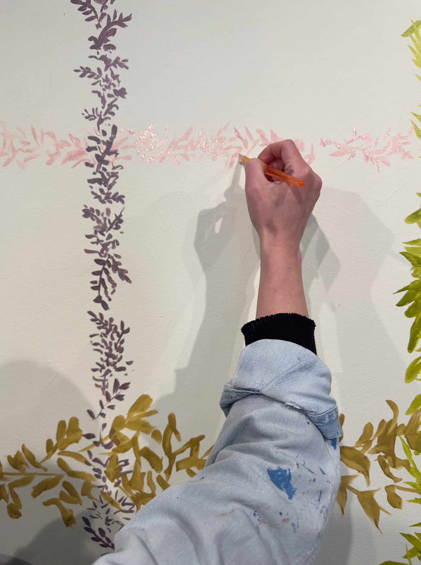 Traditionally Patterned Botanical Murals