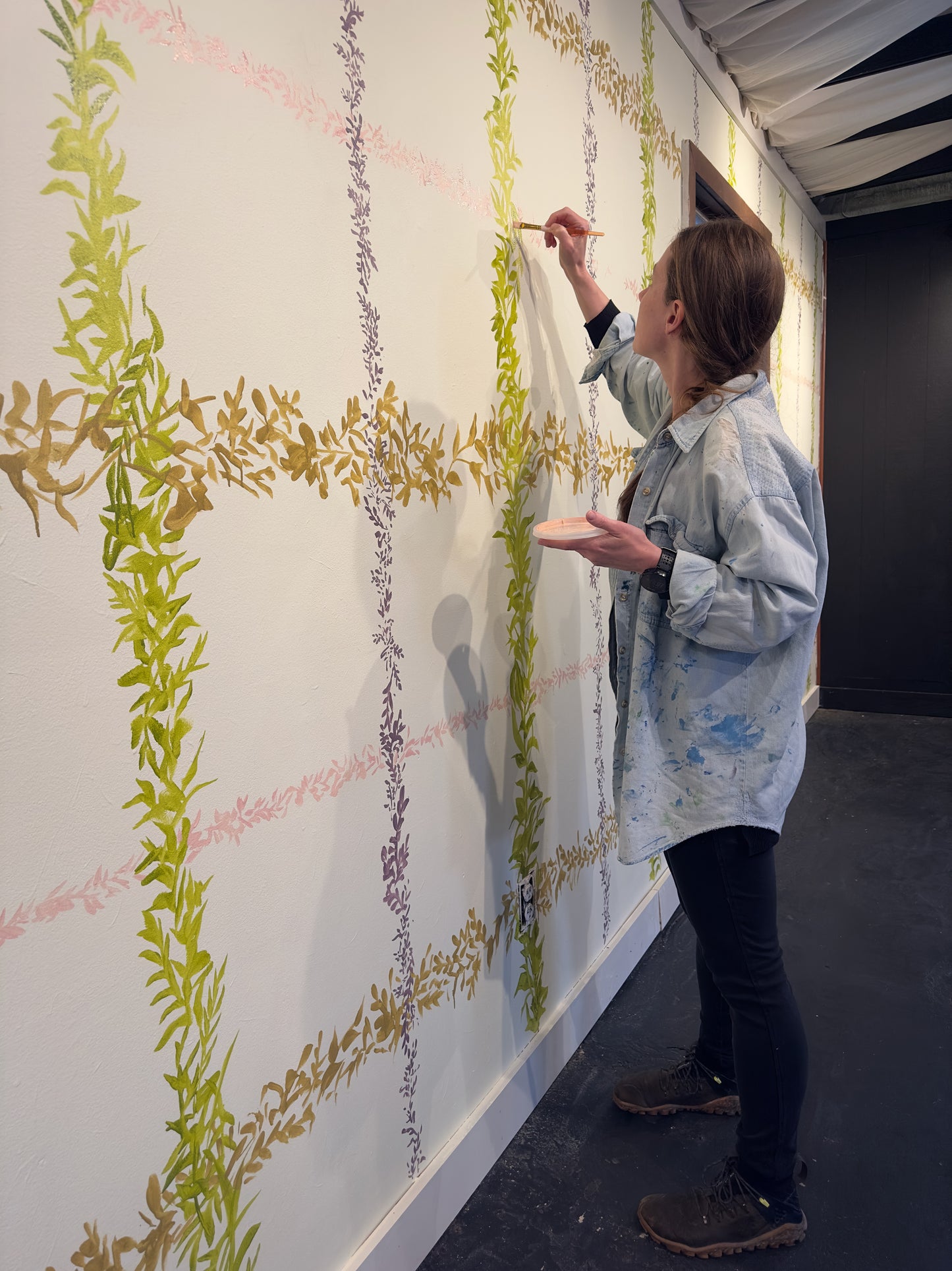 Traditionally Patterned Botanical Murals