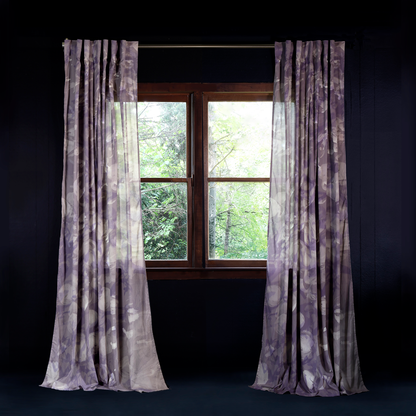 Two Moonflower Curtains