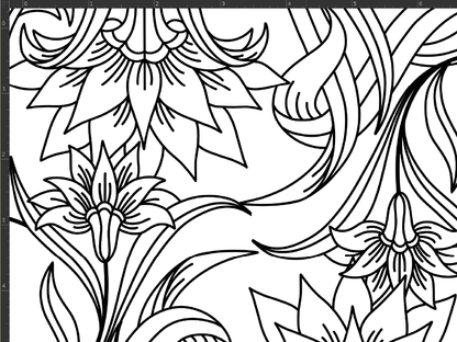 Petite Mirroring Marigolds wallpaper