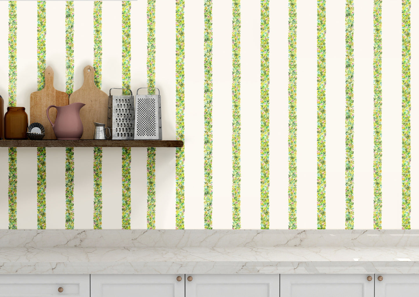 Petite Botanical Stripe Wallpaper